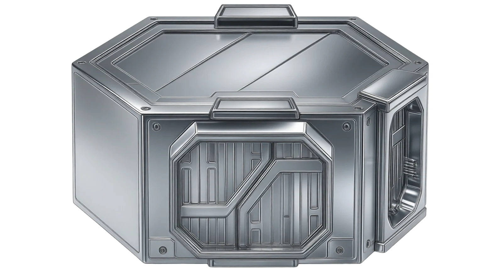 LUMO HEX T0 container — product render